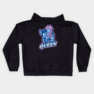 Axe Throwing Queen Kids Hoodie